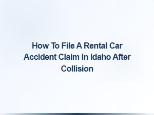 How to File a Rental Car Accident Claim in Idaho