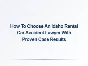 How to Select an Idaho Rental Car Accident Lawyer with Proven Results