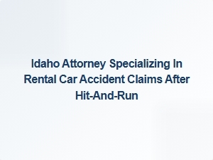 Idaho Lawyer for Rental Car Accident Claims After Hit-and-Run
