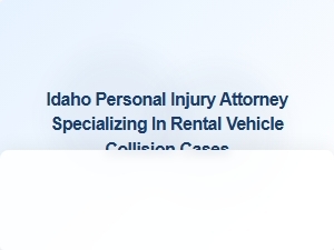 Idaho Personal Injury Attorney for Rental Car Crash Claims